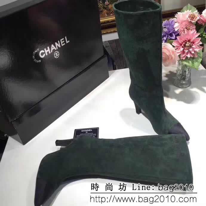 CHANEL香奈兒 2018秋冬新品系列 878 推薦款 香奈兒雙色靴 QZS1919
